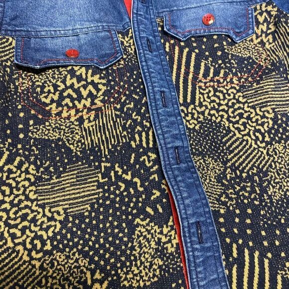 Leo | Kid's Jean Button Down Shirt with Leopard Print - Picture 5 of 5